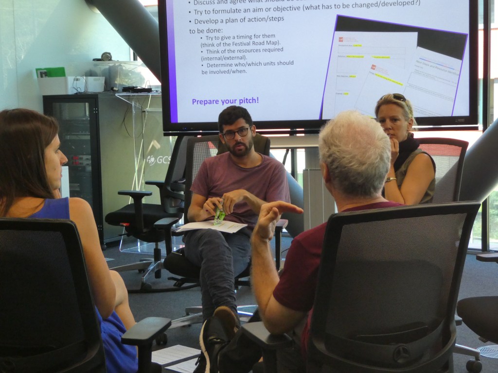 Endeavour consulting Geneva clients during a workshop